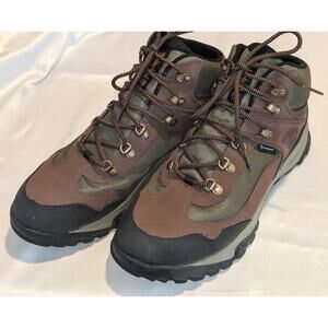TIMBERLAND Mens LINCOLN PEAK Waterproof Brown Black Hiking Boots Sz 11 Worn Once